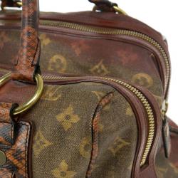 Pre Owned Louis Vuitton Red Monogram Limited Edition Richard Prince Mancrazy Jokes Bag