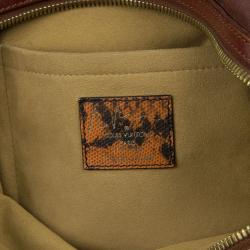 Pre Owned Louis Vuitton Red Monogram Limited Edition Richard Prince Mancrazy Jokes Bag