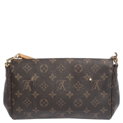 Pre Owned حقيبة كروس لوي فيتون فيفوريت  كانفاس مونوغرامية MM