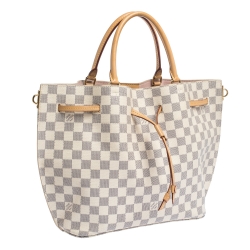 Pre Owned Louis Vuitton Canvas Damier Azur Girolata Bag