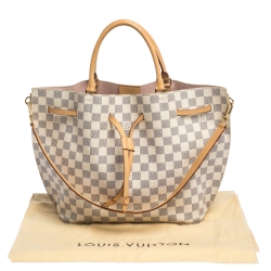 Pre Owned Louis Vuitton Canvas Damier Azur Girolata Bag