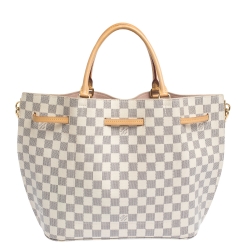 Pre Owned Louis Vuitton Canvas Damier Azur Girolata Bag