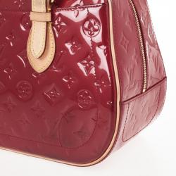 Pre Owned Louis Vuitton Red Monogram Vernis Summit Drive Bag