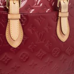 Pre Owned Louis Vuitton Red Monogram Vernis Summit Drive Bag