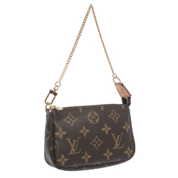 Pre Owned Louis Vuitton Monogram Canvas Mini Pochette Accessoires