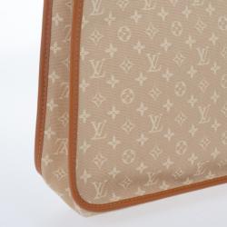 Pre Owned Louis Vuitton Beige Mini Monogram Sac Kathleen Tote