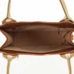 Pre Owned Louis Vuitton Beige Mini Monogram Sac Kathleen Tote