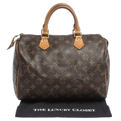 مملوكة مسبقًا Louis Vuitton Monogram Canvas Speedy 30 Bag