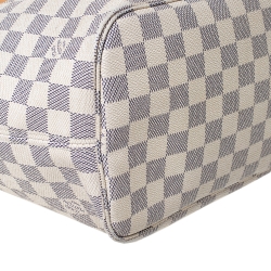 Pre Owned Louis Vuitton Damier Azur Canvas Neverfull MM Bag