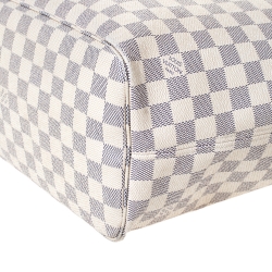 Pre Owned Louis Vuitton Damier Azur Canvas Neverfull MM Bag