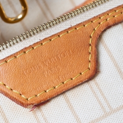 Pre Owned Louis Vuitton Damier Azur Canvas Neverfull MM Bag