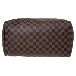 Pre Owned Louis Vuitton Damier Ebene Canvas Speedy 35 Bag