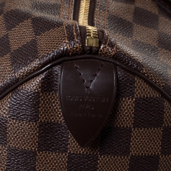 Pre Owned Louis Vuitton Damier Ebene Canvas Speedy 35 Bag