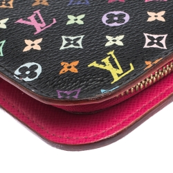 مملوكة مسبقًا Louis Vuitton Black Monogram Multicolore Insolite Wallet