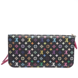 مملوكة مسبقًا Louis Vuitton Black Monogram Multicolore Insolite Wallet
