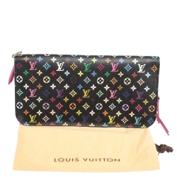 مملوكة مسبقًا Louis Vuitton Black Monogram Multicolore Insolite Wallet