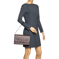 مملوكة مسبقًا حقيبة لوي فيتون طويلة تريبيكا كانفاس دامييه أيبين