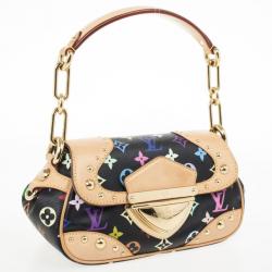 Pre Owned Louis Vuitton Black Multicolor Monogram Canvas Marilyn Bag