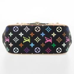 Pre Owned Louis Vuitton Black Multicolor Monogram Canvas Marilyn Bag