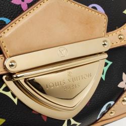 Pre Owned Louis Vuitton Black Multicolor Monogram Canvas Marilyn Bag