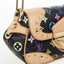 Pre Owned Louis Vuitton Black Multicolor Monogram Canvas Marilyn Bag