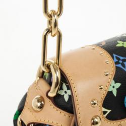 Pre Owned Louis Vuitton Black Multicolor Monogram Canvas Marilyn Bag