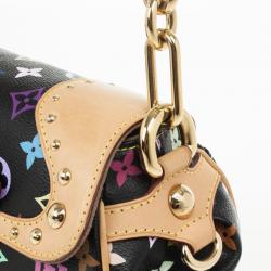 Pre Owned Louis Vuitton Black Multicolor Monogram Canvas Marilyn Bag