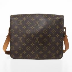 Pre Owned Louis Vuitton Vintage Monogram Canvas Cartouchiere MM Shoulder Bag