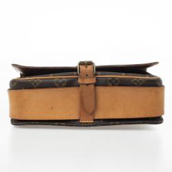 Pre Owned Louis Vuitton Vintage Monogram Canvas Cartouchiere MM Shoulder Bag