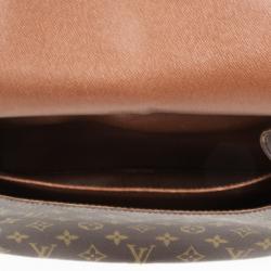 Pre Owned Louis Vuitton Vintage Monogram Canvas Cartouchiere MM Shoulder Bag