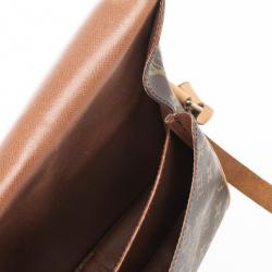 Pre Owned Louis Vuitton Vintage Monogram Canvas Cartouchiere MM Shoulder Bag