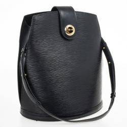 Pre Owned Louis Vuitton Black Epi Leather Cluny Shoulder Bag