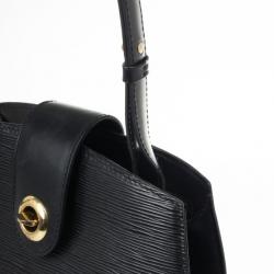 Pre Owned Louis Vuitton Black Epi Leather Cluny Shoulder Bag