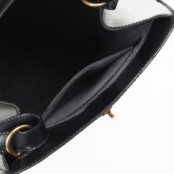 Pre Owned Louis Vuitton Black Epi Leather Cluny Shoulder Bag