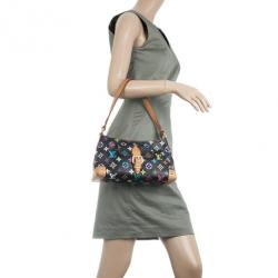 Pre Owned Louis Vuitton Monogram Multicolore Black Eliza Shoulder Handbag