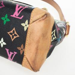Pre Owned Louis Vuitton Monogram Multicolore Black Eliza Shoulder Handbag
