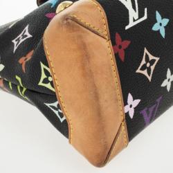 Pre Owned Louis Vuitton Monogram Multicolore Black Eliza Shoulder Handbag