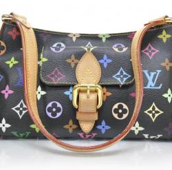 Pre Owned Louis Vuitton Monogram Multicolore Black Eliza Shoulder Handbag