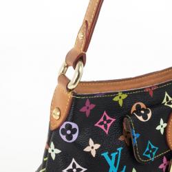 Pre Owned Louis Vuitton Monogram Multicolore Black Eliza Shoulder Handbag