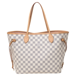 مملوكة مسبقًا Louis Vuitton Damier Azur Canvas Neverfull MM Bag