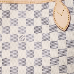 Louis Vuitton Damier Azur Canvas Neverfull MM Bag