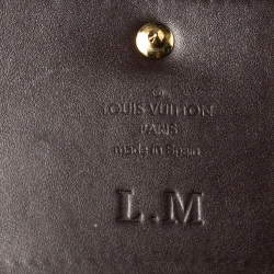  مملوكة مسبقًا حافظة بطاقات بزنس لوي فيتون مونوغرامي عنابي