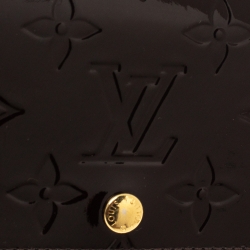 مملوكة مسبقًا حافظة بطاقات بزنس لوي فيتون مونوغرامي عنابي