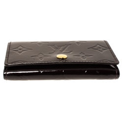 مملوكة مسبقًا حافظة بطاقات بزنس لوي فيتون مونوغرامي عنابي