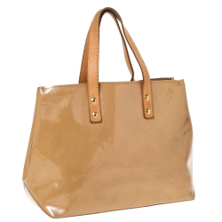 Pre Owned Louis Vuitton Noisette Vernis Reade PM Bag