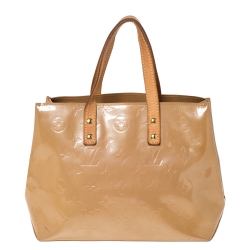 Pre Owned Louis Vuitton Noisette Vernis Reade PM Bag