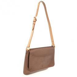Pre Owned Louis Vuitton Bronze Monogram Vernis Thompson Street Bag