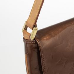 Pre Owned Louis Vuitton Bronze Monogram Vernis Thompson Street Bag