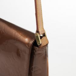 Pre Owned Louis Vuitton Bronze Monogram Vernis Thompson Street Bag