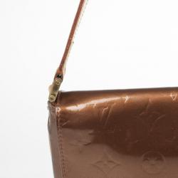 Pre Owned Louis Vuitton Bronze Monogram Vernis Thompson Street Bag